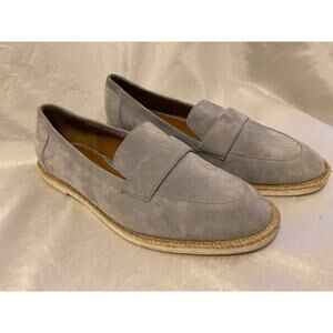 Caslon Blue Suede Loafers Triston Slip On Comfort Shoes Womens 9.5